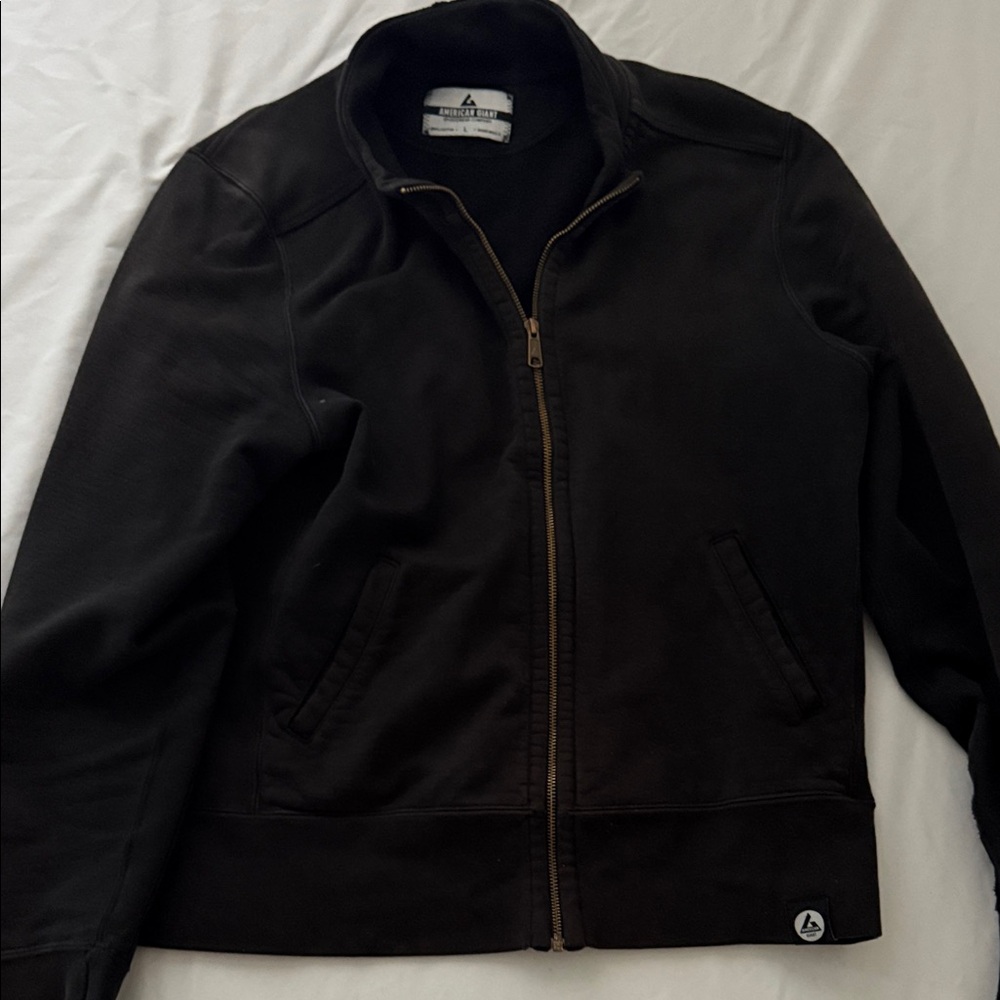 American Giant Black Zip-Up Jacket